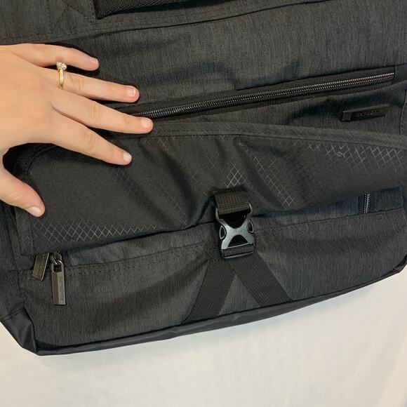 Samsonite Modern Utility Messenger Laptop Carryall Bag Large Gray Adjustable - Picture 9 of 11